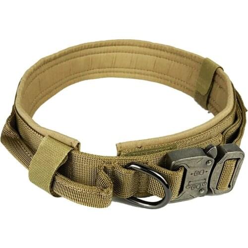 10PCS / LOT Sturdy Cobra Buckle Nylon Anti-Wear Dog Leash Dog Collar Outdoor Tactics Training Dog Collar