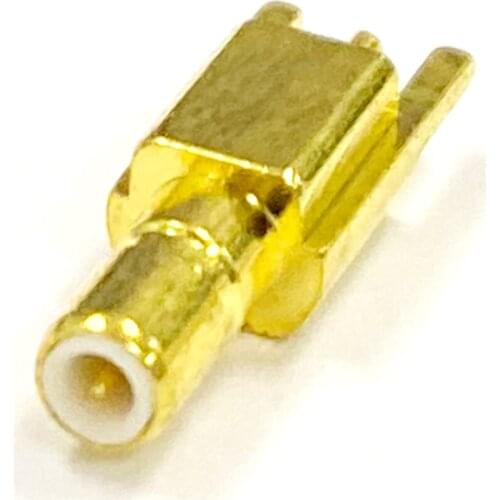 10pcs SSMB Male Plug RF Coax Convertor Connector PCB Mount With solder post Straight Goldplated NEW wholesale
