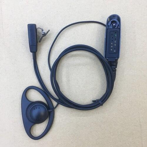 2x D shape headphone for motorola GP328 GP338 PTX760 PRO5150 GP380 GP340 MTX960 HT750 GP140 etc walkie talkie