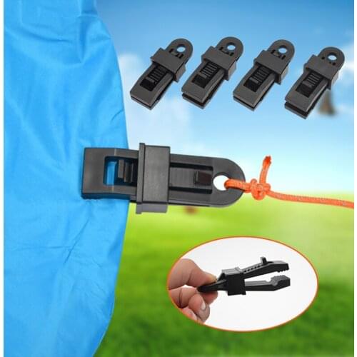 8.5cm Large Tent Clip Safety Buckle Hanging Plastic Clip Outdoor Windproof Rope Camping Fixing Buckle Additional Pull Point