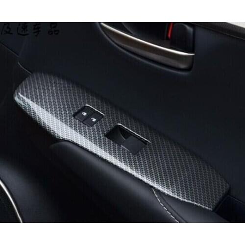 ABS/carbon fiber car window lift frame cover trim for Lexus NX 200T NX300h 2015 2016 2017