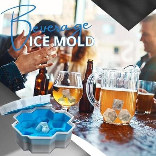 Non-Stick DIY Ice Cream Tools With 7 Shape Of Molds 7-hole Ice Box Ice Cube Making Tools Suitable for Beverage Beer Dropshipping