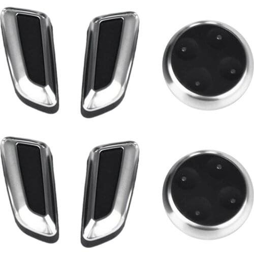 Car Styling Interior Auto Seat Adjustment Button Switch Cover Trim Decorative for Audi A4 B8 A6 C6 C7 A5 A7 Q5 Q3