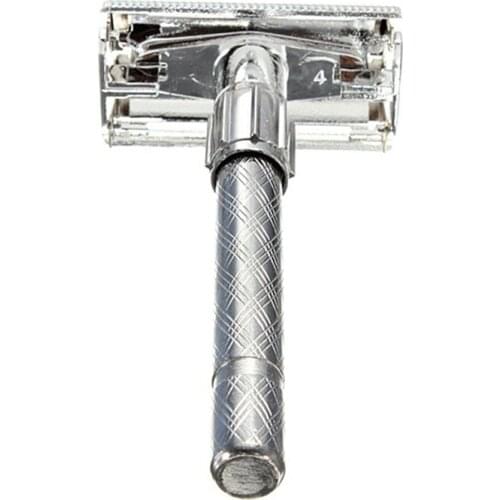 Short Handle Classic Safety Razor Double Edge Mens Shaving Razor Gift Box Pack Cure Handle Traditional Mens Manual Shaver