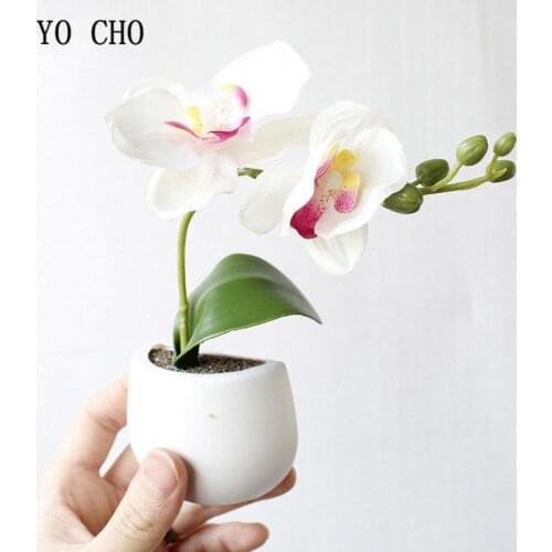 YO CHO Artificial Flower Fridge Sticker Succulent Plant Fridge Chalkboard Magnetic Bonsai Orchid Plants Lavender Home Wall Decor