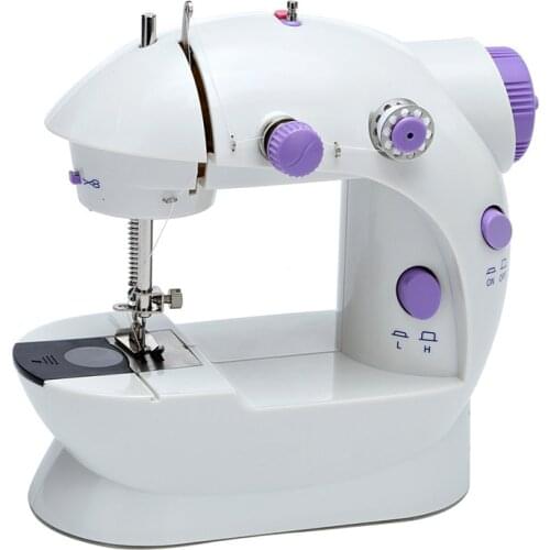 Household Mini Sewing Machine Portable Home Electric Rewind Sewing Machine With LED Light And Thread Cutter Embroidery EU/US