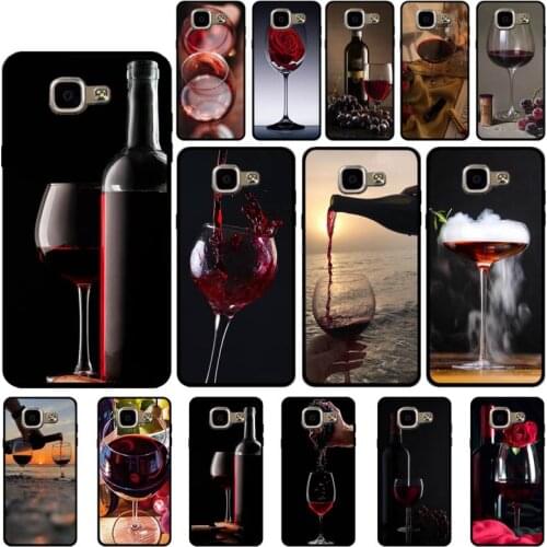 Yinuoda wine glass Phone Case for Samsung A6 A7 A8 A10 A20 A21 A30 A30s A31 A40 A50 A51 A52 A70 A71
