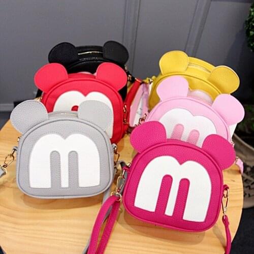 Disney New Mickey Mouse Shoulder Bag Shopping Bag Girl Mickey Mobile Phone Bag Shoulder Messenger Bag Mini Coin Purse kids gifts