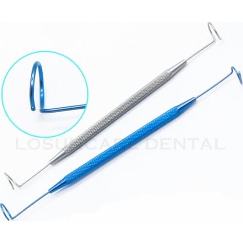 Double ended pigtail probe ophthalmic eye surgical instruments Titanium stainless steel eye instrument