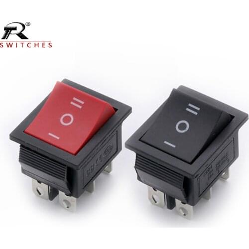 100PCS KCD4 Rocker Switch without light 6pin 2/3position 4pin 2position Electrical Equipment Switch 20A/125V 16A/250V