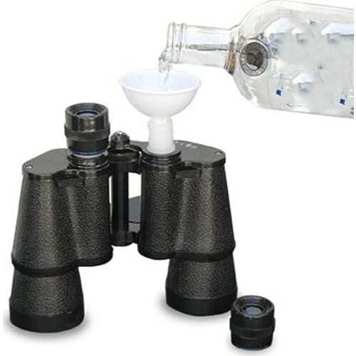 LBER Double Sided Binocular Flask Travel Water Bottle Sport Drinkware Russian Flagon Whiskey Bottle Shot Flask Shaker Whisky Pot
