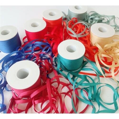 4mmx10m/roll ins style wedding ribbon 100% pure silk embroidery ribbon thin taffeta silk edge ribbon Anya Ribbon Handcraft