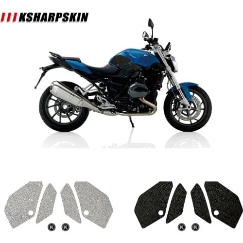 Motorcycle fuel tank pad tank grip protection sticker KSHARPSKIN knee grip side applique for BMW 15-18 R1200 R R1200R