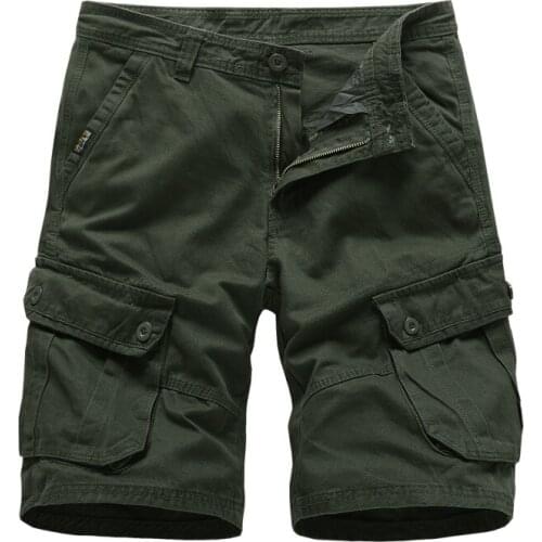 Mens Cargo Shorts 2020 Brand New Army Military Tactical Shorts Men Cotton Loose Work Casual Short Pants Drop Shipping