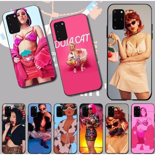 PENGHUWAN Doja Cat Soft black Phone Case for Samsung S20 plus Ultra S6 S7 edge S8 S9 plus S10 5G