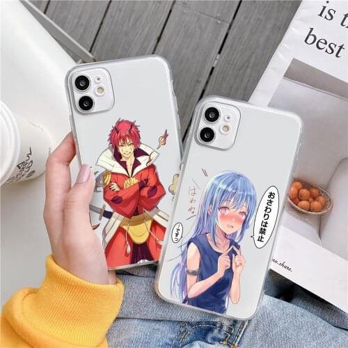 Reincarnated as a Slimephone Case For iPhone 11 12 Pro XS MAX XR X 7 8 6Plus SE 2021 Soft Silicone Phone Cover Bag