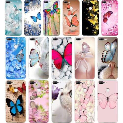 250H Butterfly Stand On The Cat Nose Soft Silicone Tpu Cover phone Case for huawei Honor 9 Lite 10 p 9 10 lite