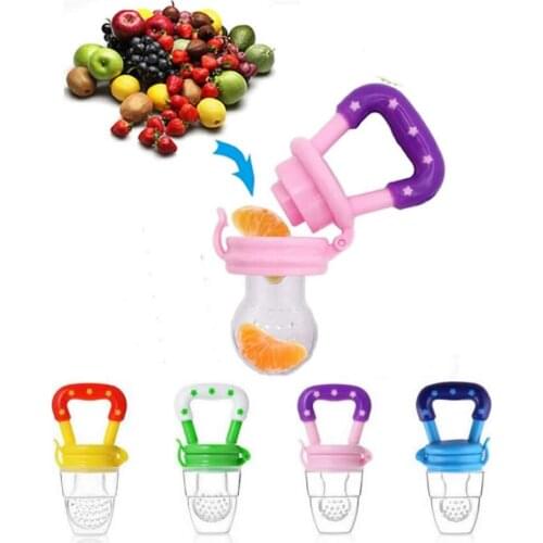 New Fresh Fruit Food Kids Nipple Feeding Safe Milk Feeder for Baby Pacifier Bottles Nipple Teat Nibbler Silicone Baby Bottle