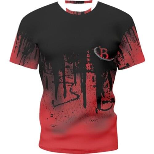 2021 New Mens Fashion Handsome T-Shirt Letter Printing 3D Oversized T-Shirt Round Neck Summer Short-Sleeved Mens T-Shirt S-6XL