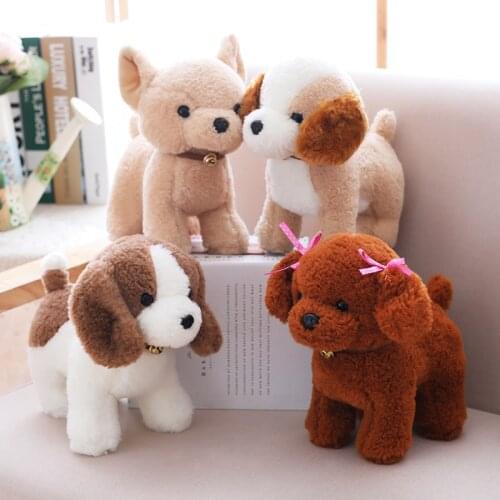New 25cm plush Multi-variety Puppy cute dog good quality soft Soothing doll sofa decoration christmase birthday gift for kid