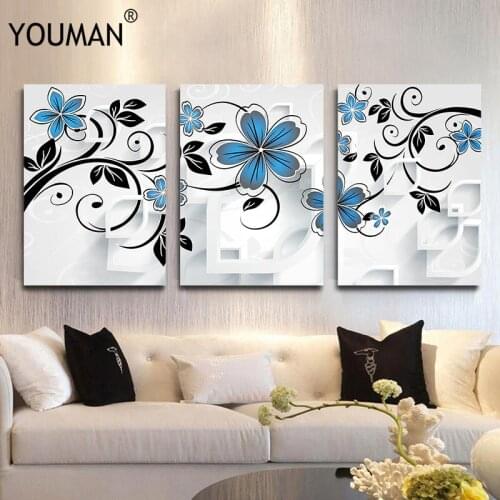 Wallpaper 3D Stereo Chinese Flowers Art Painting Poster Wallpapers Bedroom Living Room New Design Texture Wallpaper Floral 3D