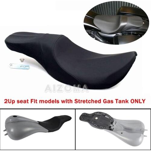 Motorcycle 2-Up Diver Passenger Seat Cushion For Harley Touring Road Glide FLTR Street Electra Glide FLH Freewheeler FLRT 08-17