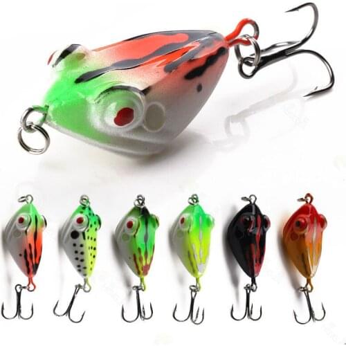 1Pcs 4cm 6g Fishing lure top water pesca fish lures wobbler isca artificial hard bait Topwater swimbait Poppers Fishing Tools