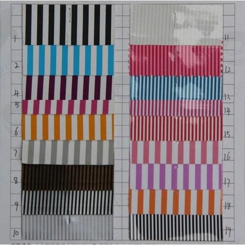 PVC artificial leather printing color stripes waterproof leather fabric for Bags, shoes, clothing, home decoration