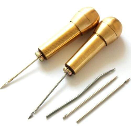 Leather craft Tip Awl Needle Hand Sewing Tools Canvas Hole Puncher Positioning Drill Tools Leather Supplies Sewing Accessories