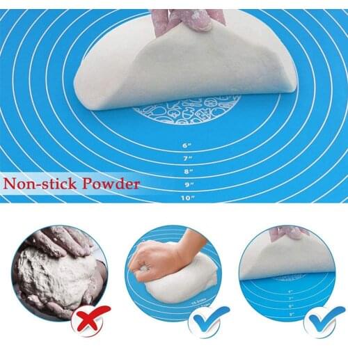 Silicone Pastry Baking Rolling Cut Mat Non-Skip Baking Pad Baker Home Kitchen Clay Fondant Ice Cake Dough Kitchen Tool 40 * 50cm