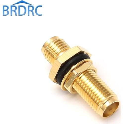 SMA Female Jack RF Connector Straight Coaxial Converter Adapter Panel Mount O-Ring Connectors