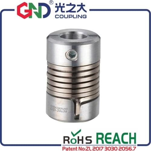 Coupler GND zinc alloy flexible shaft couplings for micro motor and encoder coupling setscrew kaplin CNC D26 L50