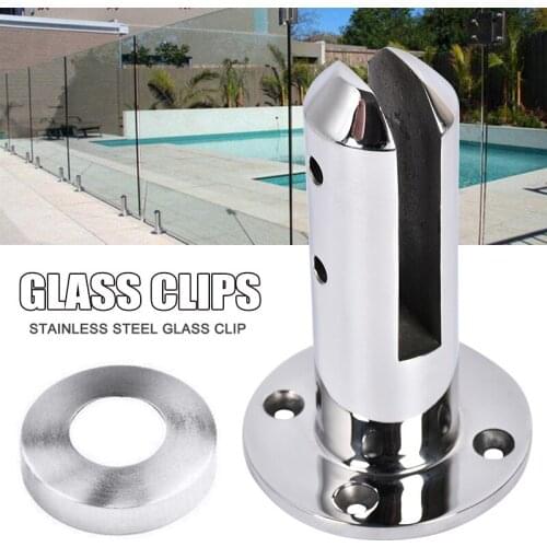 Stainless Steel Glass Clip Swimming Pool Floor Stand Fixed Fittings Clamp Durable Струбцина Столярная Vitrine En Verre