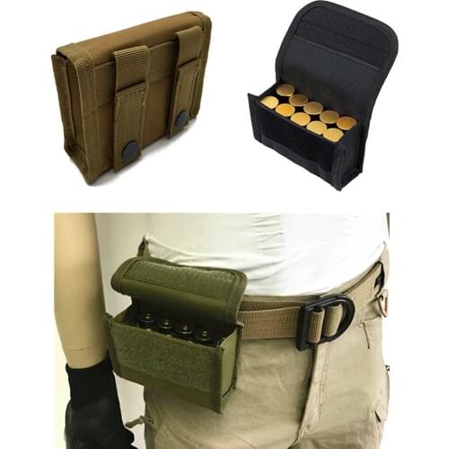 Tactical 10 Round Shotshell Reload Holder Molle Pouch For 12 Gauge/20G Magazine Pouch Ammo Round Cartridge Holder New