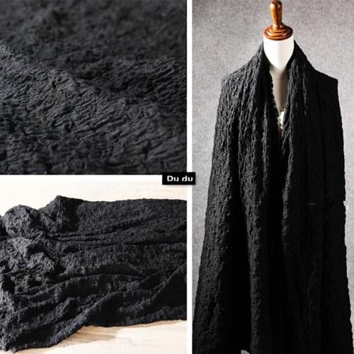 50*124cm Fold Special Texture Clothing Fabric Reengineering cotton and linen Embroidery Clothing Fabric DIY