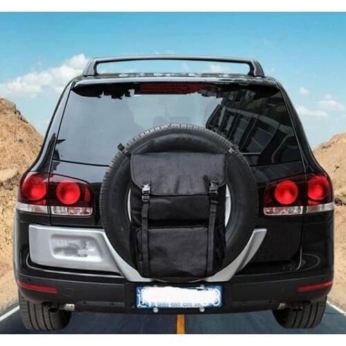 Large Capacity SUV Spare Tire Trash Bag for Jeep Wrangler TJ JK JKU JL JLU 2007-2021 Spare Tire Storage Bag