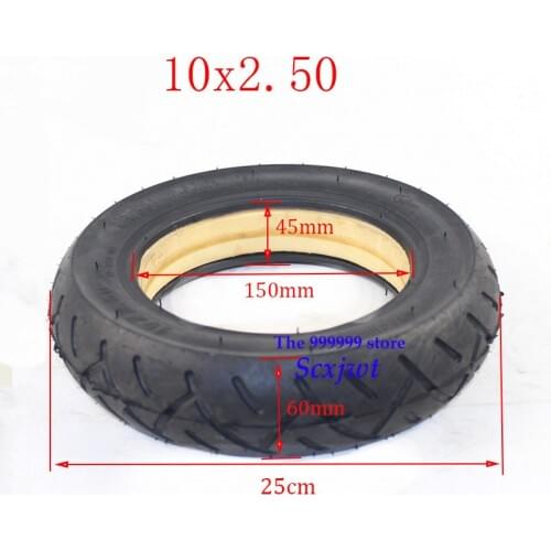 2019 Hot Sale Good Quality 10 Inch 10x2.50 Solid Tire Tubeless for Folding Electric Scooter 10-inch E-Scooter Pocket Bike Razor