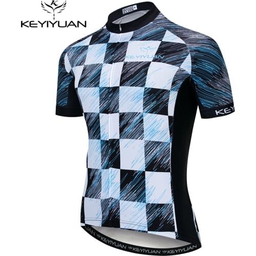 2021 Keyiyuan Men Cycling Jersey Mesh MTB Bike Shirt Downhill Breathable Pro Team Mountain Bicycle Clothing Mallots Ciclismo