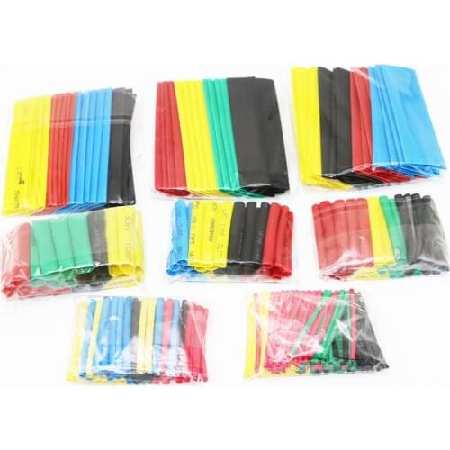 3280Pcs Assorted Polyolefin Heat Shrink Tubing Tube Cable Sleeves Wrap Wire Set 8 Size Multicolor (328pcs/Pack)
