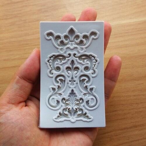 3D Lace Shape Silicone Embossing Mold, Cake Decorative Tool, Chocolate Candy Mold, Kitchen Accessories SQ17114