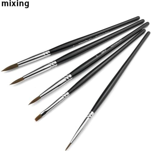 5pcs/set Dental Pen Dental Porcelain Brush Pen Dental Supplies F0/0#/5#/6#/8
