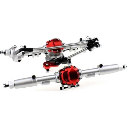 SOJERC Aluminum Axle Front & Rear Axle Fit For 1/10 RC Rock Crawler AXIAL SCX10 Honcho (Front & Rear Axle)