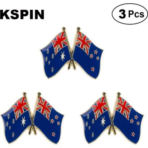 Australia Newzealand Frendship Lapel Pin Brooches Pins Flag badge Brooch Badges