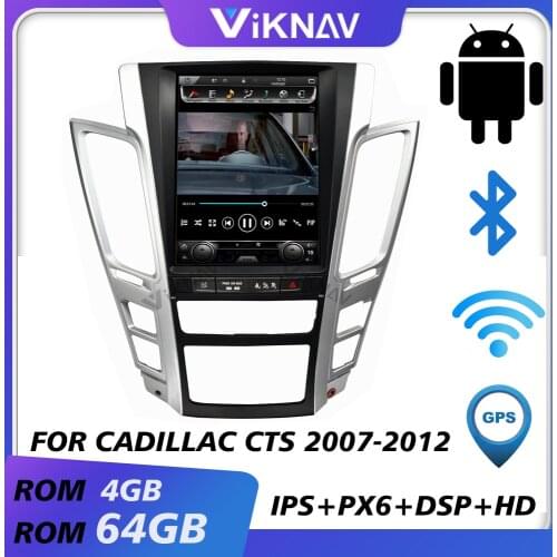 For Cadillac CTS 2007-2012 car radio dvd player auto stereo multimedia player GPS navigation head unit 10.4 inch FM BT