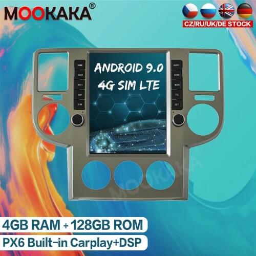 4+128GB Android 9.0 Tesla Screen Car Radio Multimedia Player For NISSAN X-Trail T30 2002 - 2008 Audio Stereo GPS Navigation Unit