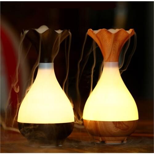 Essential oil diffuser air humidifier usb wood grain led lamp essential oils for aromatherapy diffusers ultrasonic humidifier