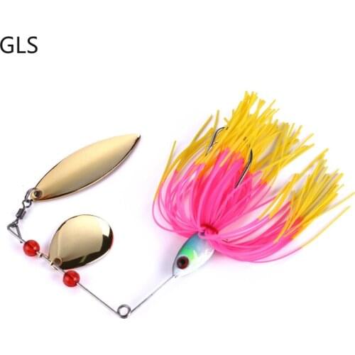 GLS 2021 New Willow-type Beard Fishing Lure 19.5G Metal Sequin Noise Type Hard Bait Saltwater Carp Fishing Accessories