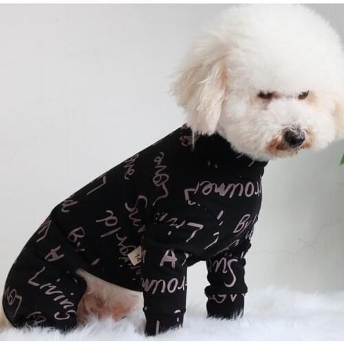 Pet Dog Jumpsuit 100%Cotton Overalls Four Feet Puppy Clothes For Small Dogs Pajamas Long Sleeve Sweatshirt Chihuahua Poodle Pug