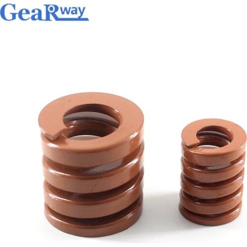 Gearway Brown Compression Spring Super Heavy Loading Spiral Stamping Compression Die SpringTB35x35/35x40/35x45/35x60/35x65mm
