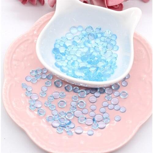 KSCRAFT 170pcs Blue Simulation Dewdrop Waterdrop Droplets Stones for DIY Paper Craft Card Making Decor Accessories Scrapbooking